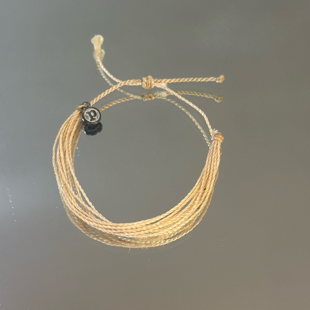 Pura Vida. Cream Multi Strand Rope Bracelet